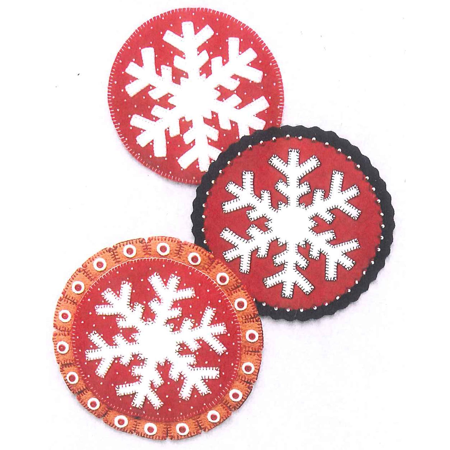 Snowflake Sampler Trio Pattern DBM-014 - Paper Pattern