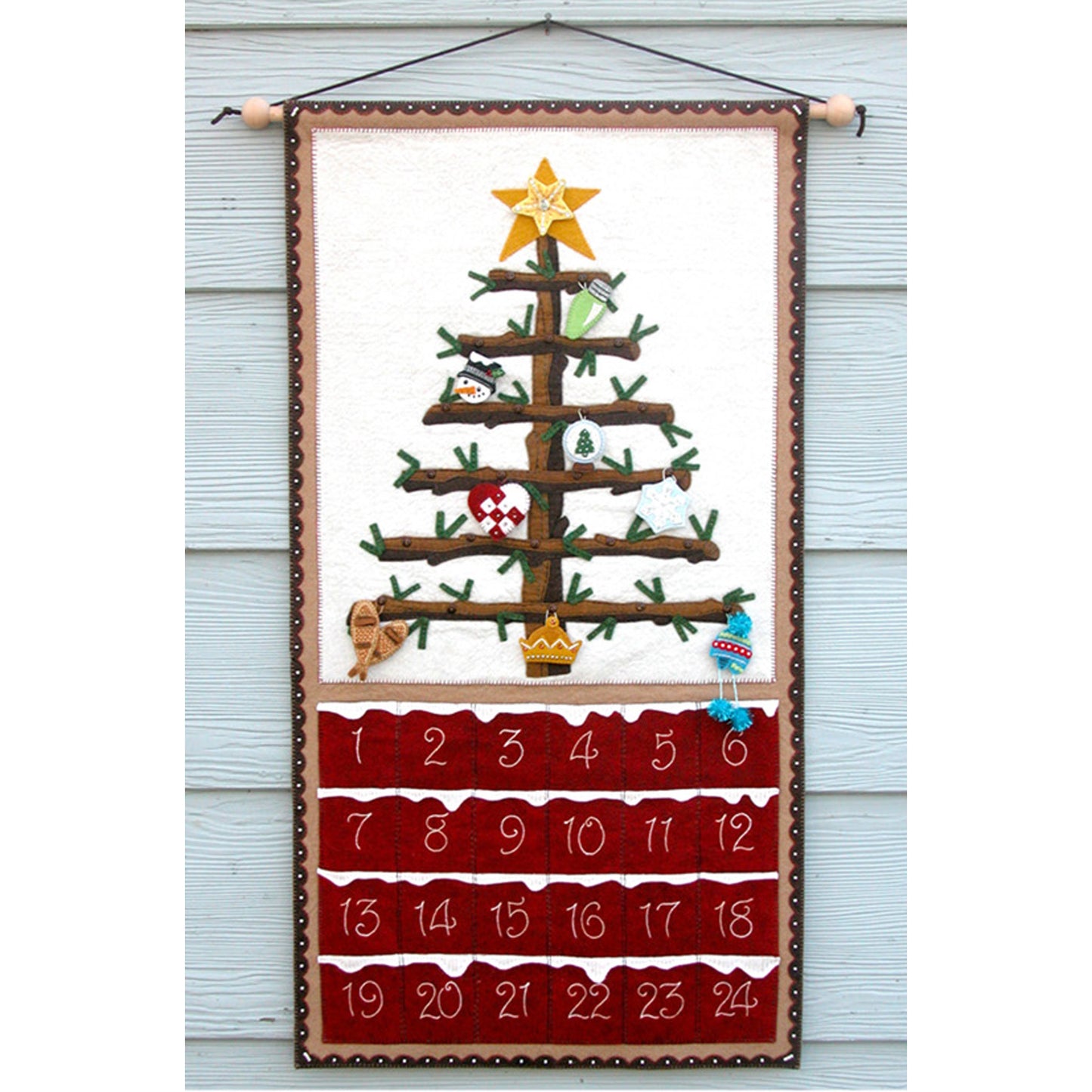 Yule Tree Advent Calendar Pattern DBM-020 - Paper Pattern