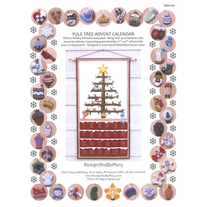 Yule Tree Advent Calendar Pattern DBM-020 - Paper Pattern