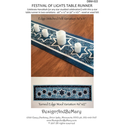 Festival Of Lights Table Runner DBM-022e - Downloadable Pattern