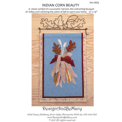 Cover image of pattern for Indian Corn Beauty quilt.