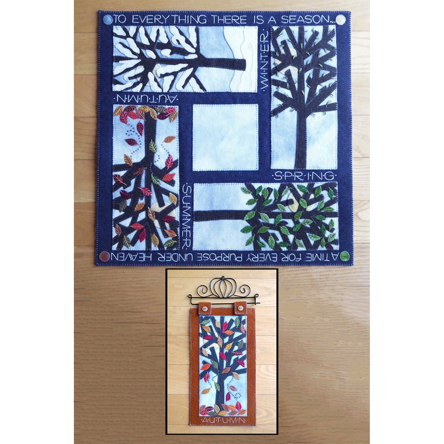 To Everything A Season Table Mat or Wall Hanging DBM-039e - Downloadable Pattern