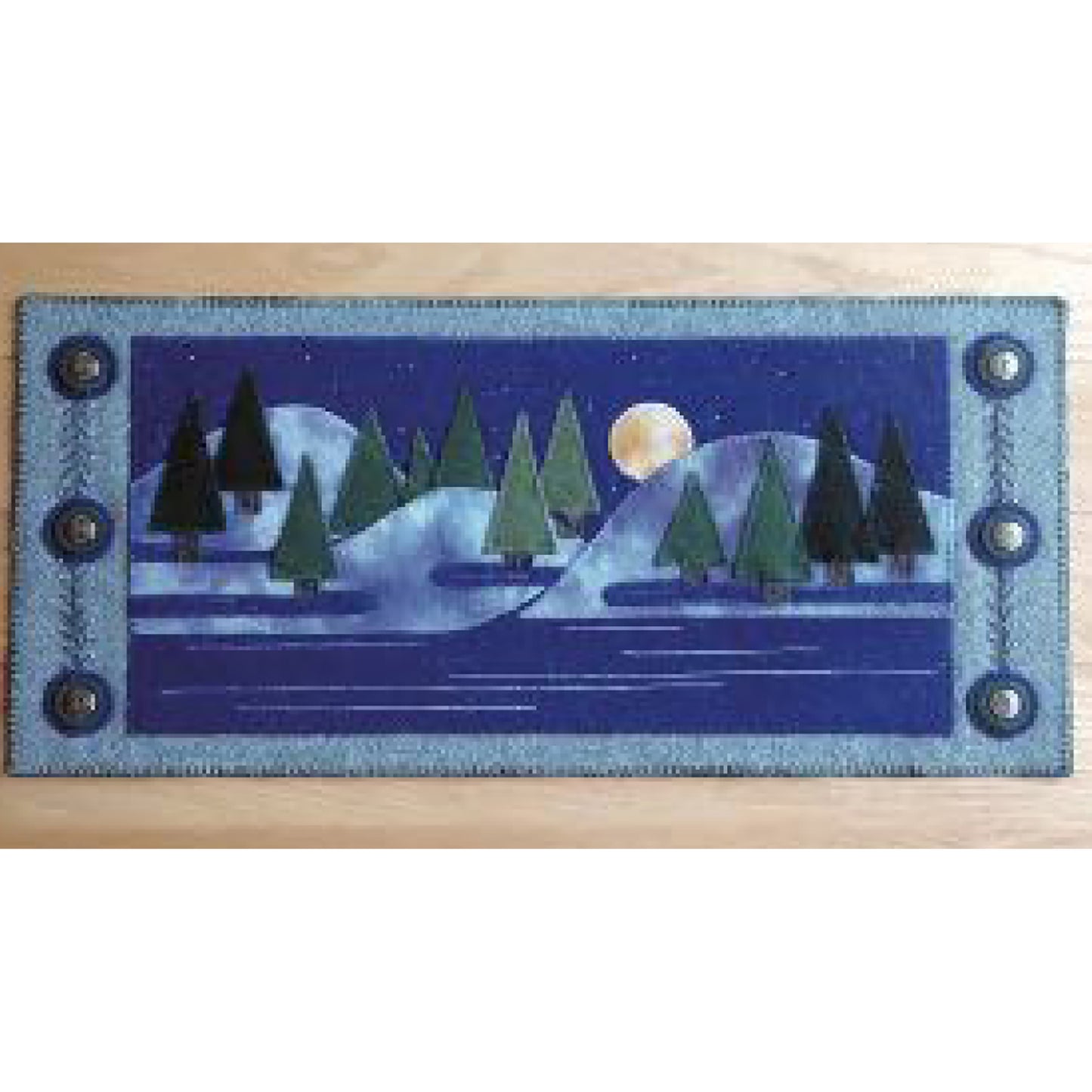 Moonlit Woodland - Artisan Series Table Mat or Wall Hanging DBM-042e - Downloadable Pattern