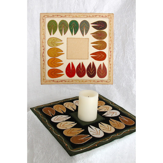 Modern Leaves Table Topper Pattern DBM-1416 - Paper Pattern