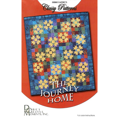 Quilt pattern book cover titled 'The Journey Home' by Debbie's Creative Moments.