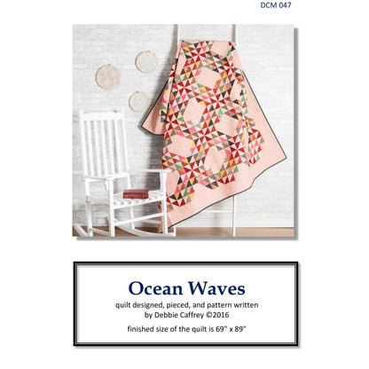 Ocean Waves Quilt Pattern DCM-047 - Paper Pattern