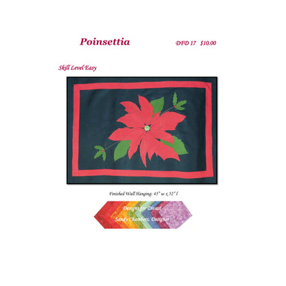 Poinsettia Quilt DFD-17e - Downloadable Pattern