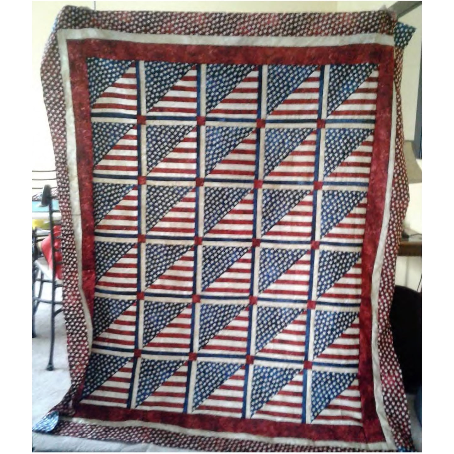 Stripes and Stars Quilt DFD-19e - Downloadable Pattern