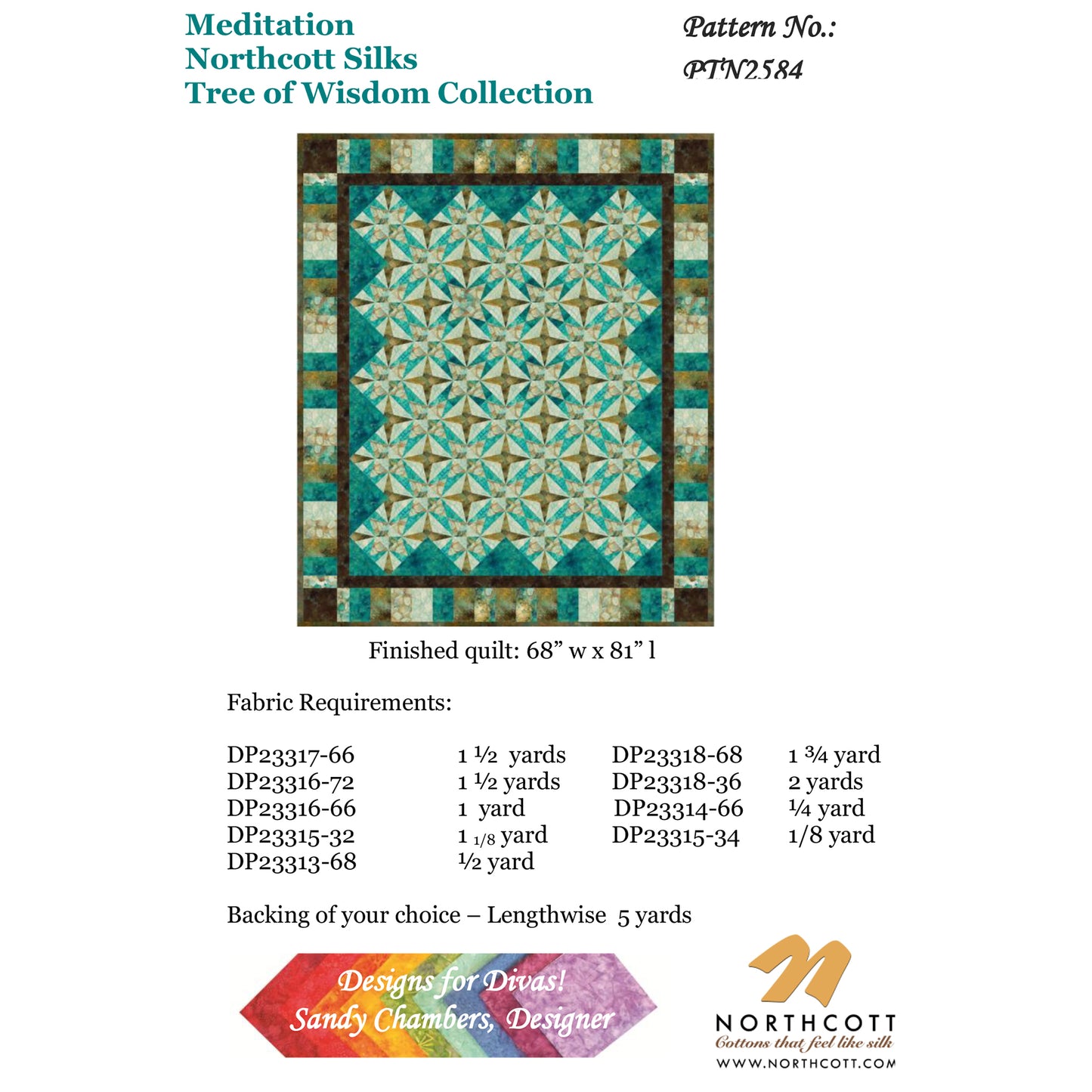 Meditation Quilt DFD-2584e - Downloadable Pattern