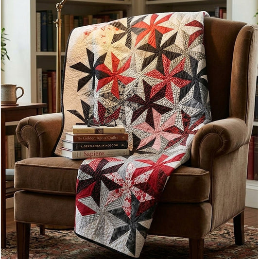 Scrappy Pinwheels Quilt DLP-101e - Downloadable Pattern