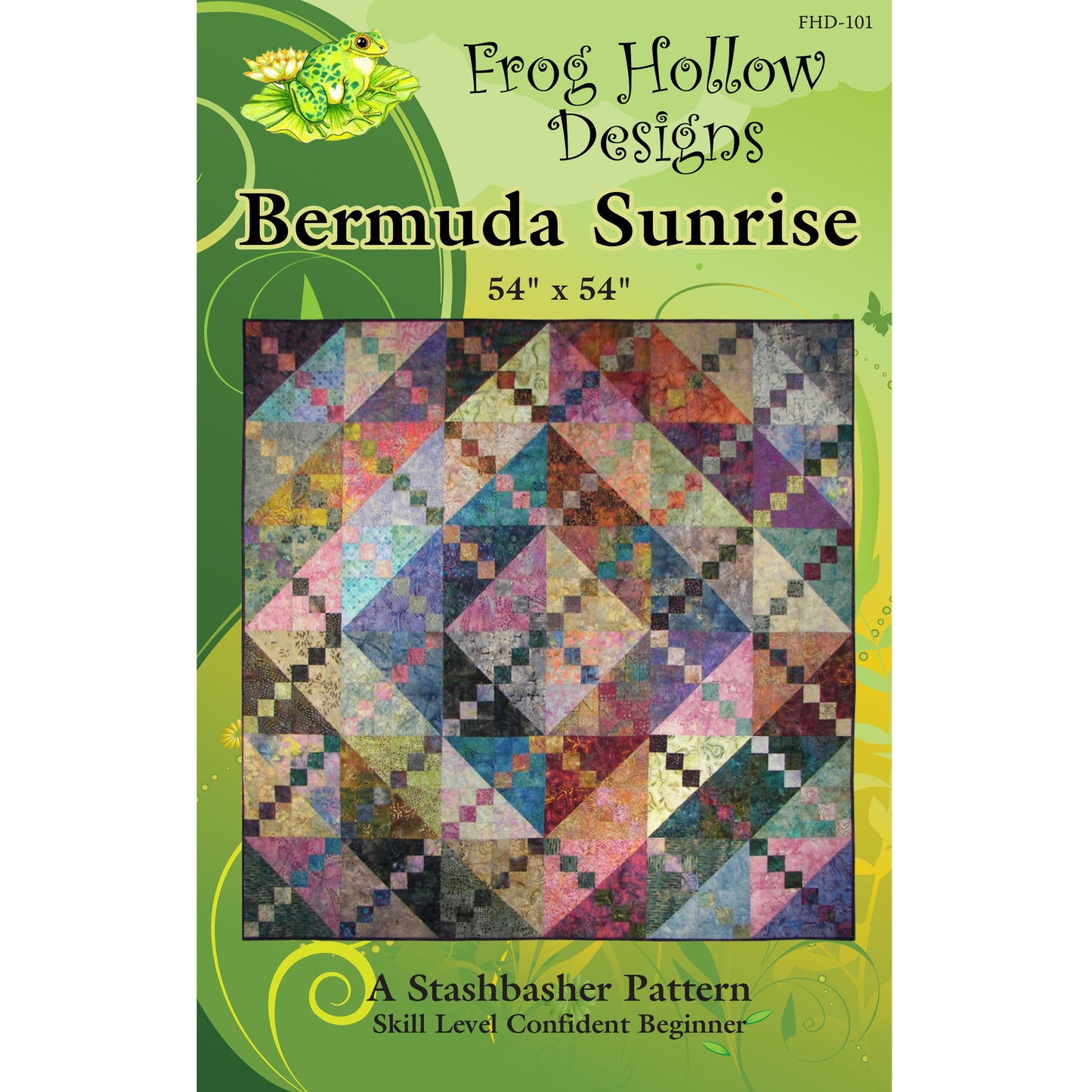 Bermuda Sunrise Quilt Pattern FHD-101 - Paper Pattern