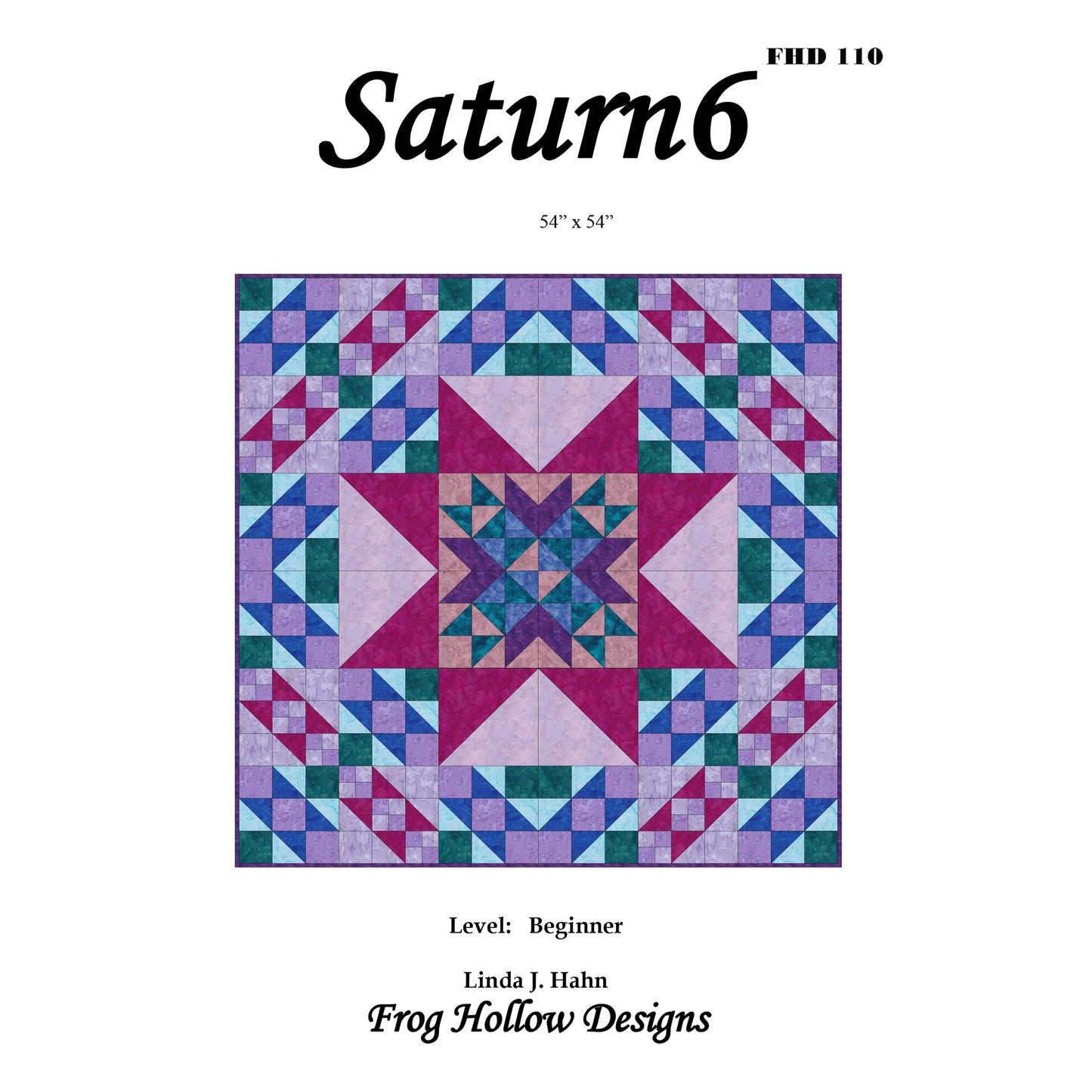 Saturn6 Quilt Pattern FHD-110 - Paper Pattern