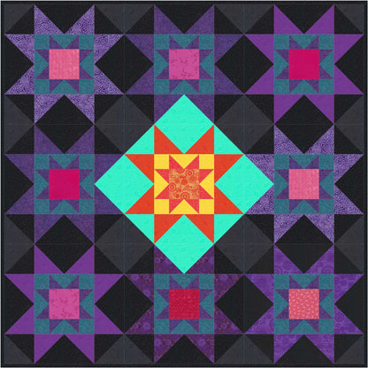 Star Burst Quilt FHD-112e - Downloadable Pattern