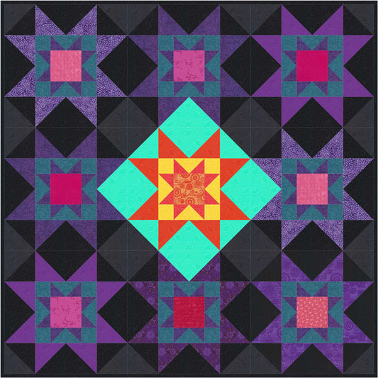 Star Burst Quilt Pattern FHD-112 - Paper Pattern