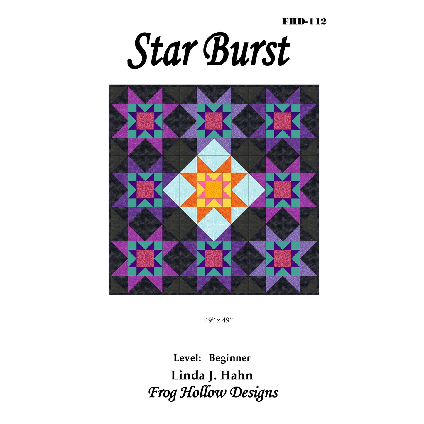 Star Burst Quilt Pattern FHD-112 - Paper Pattern