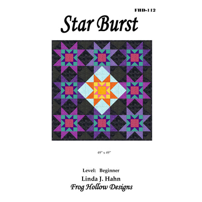 Star Burst Quilt Pattern FHD-112 - Paper Pattern