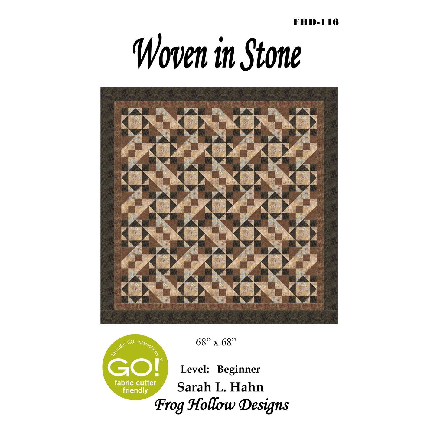 Woven in Stone Quilt Pattern FHD-116 - Paper Pattern