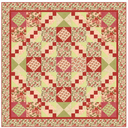 Rosie Red Road Quilt FHD-124e - Downloadable Pattern