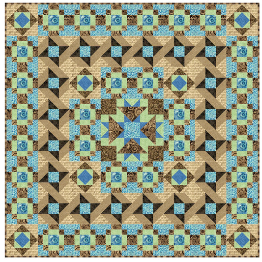 Crystal Sands Quilt FHD-125e - Downloadable Pattern