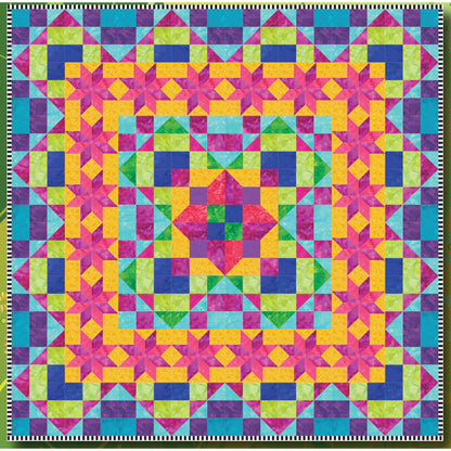 Junkanoo Jamboree Quilt FHD-133e - Downloadable Pattern