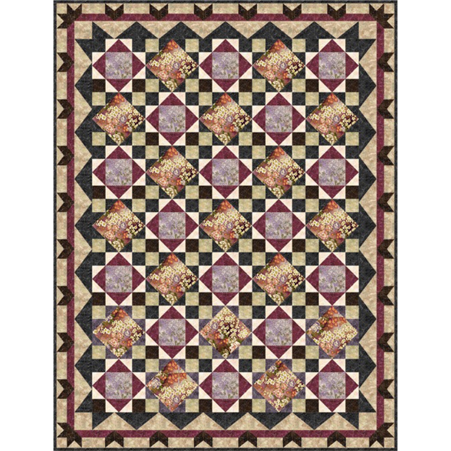 Simply Serene Quilt Pattern FHD-134 - Paper Pattern