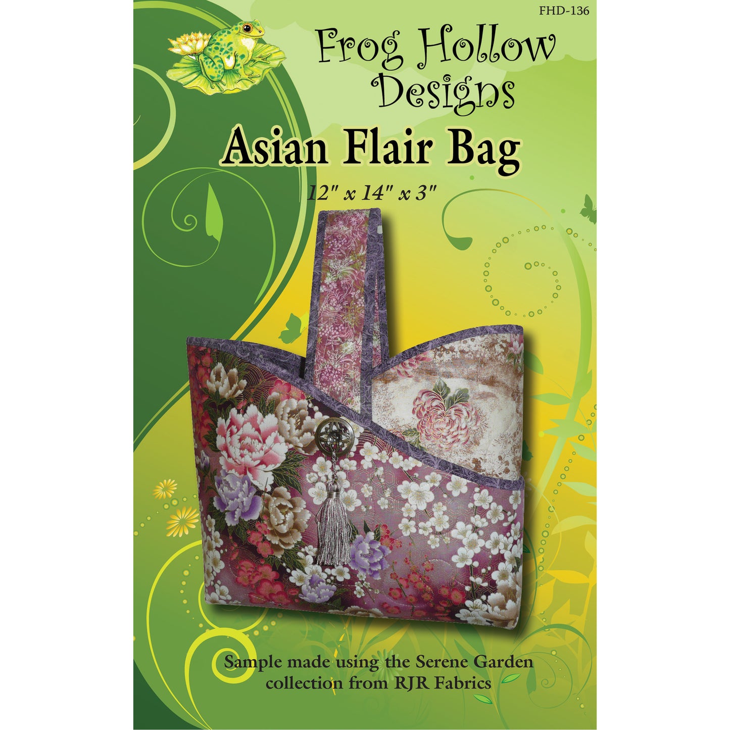 Asian Flair Bag Pattern FHD-136 - Paper Pattern