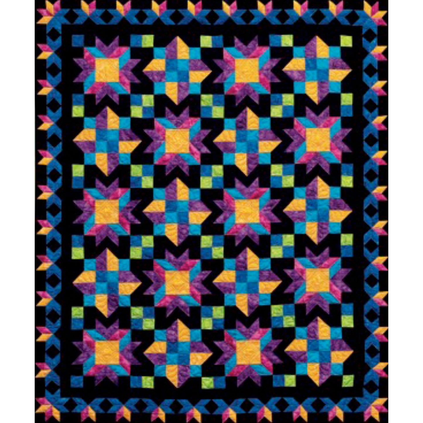 Midnight Gems Quilt FHD-141e - Downloadable Pattern