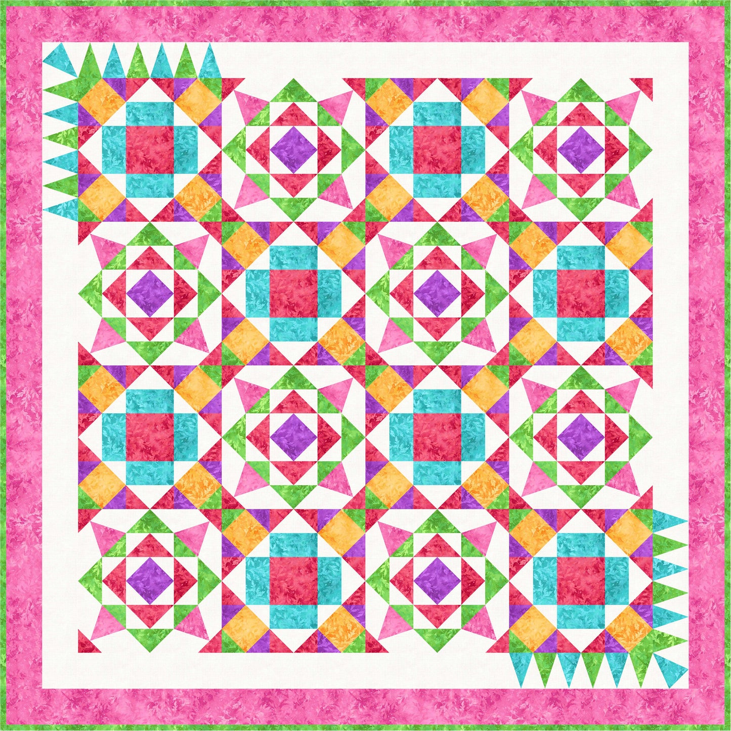 Happy Hour Quilt Pattern FHD-202 - Paper Pattern