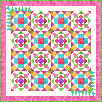 Happy Hour Quilt Pattern FHD-202 - Paper Pattern