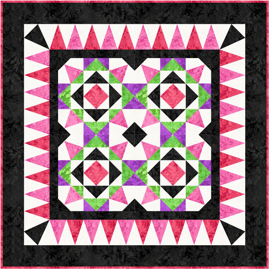 Purplessence Quilt FHD-203e - Downloadable Pattern