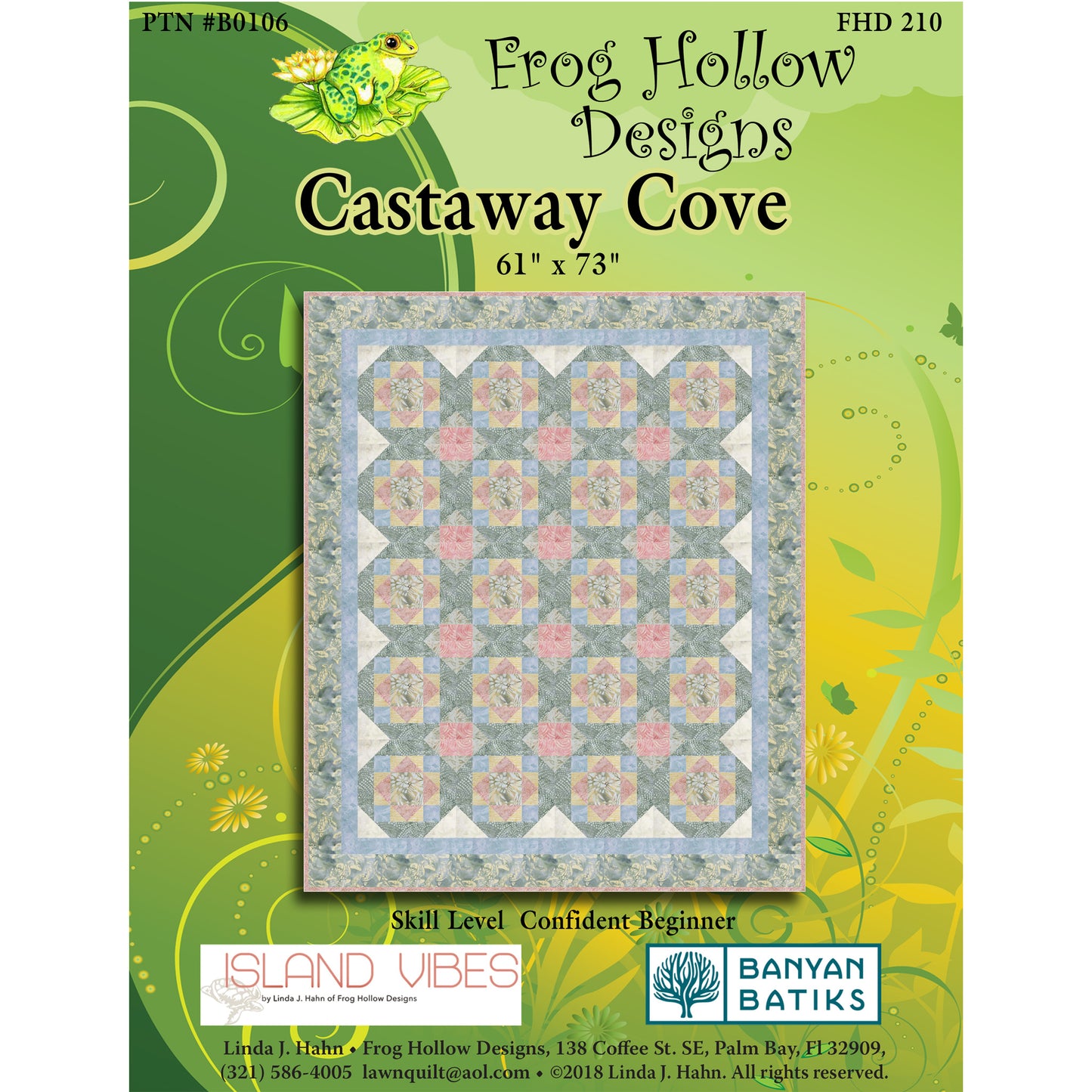 Castaway Cove Quilt Pattern FHD-210 - Paper Pattern