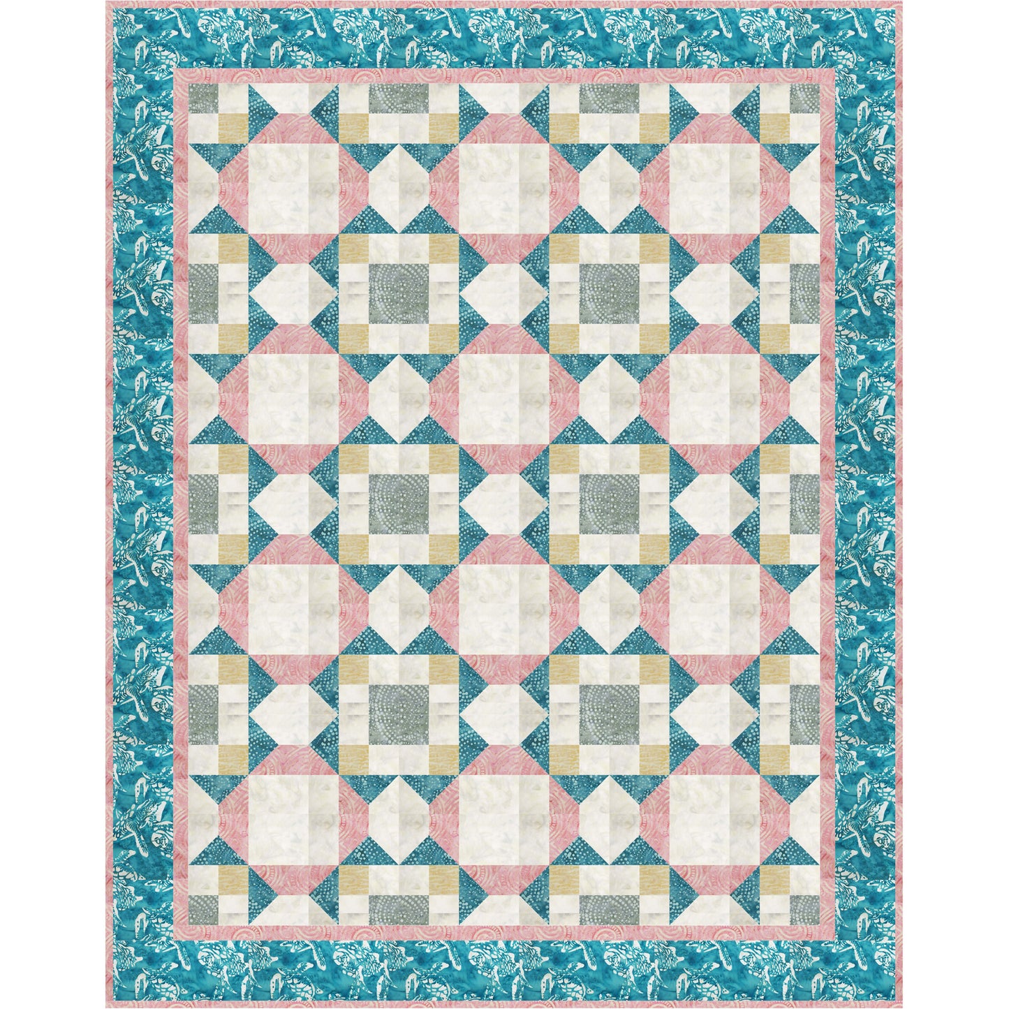 Ocean Commotion Quilt Pattern FHD-212 - Paper Pattern