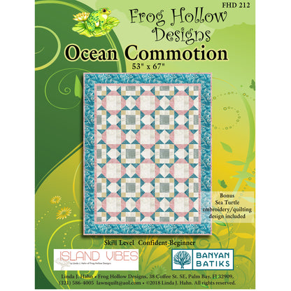 Ocean Commotion Quilt FHD-212e - Downloadable Pattern