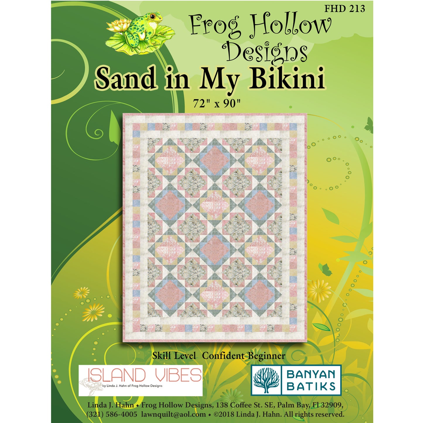 Sand in My Bikini Quilt Pattern FHD-213 - Paper Pattern