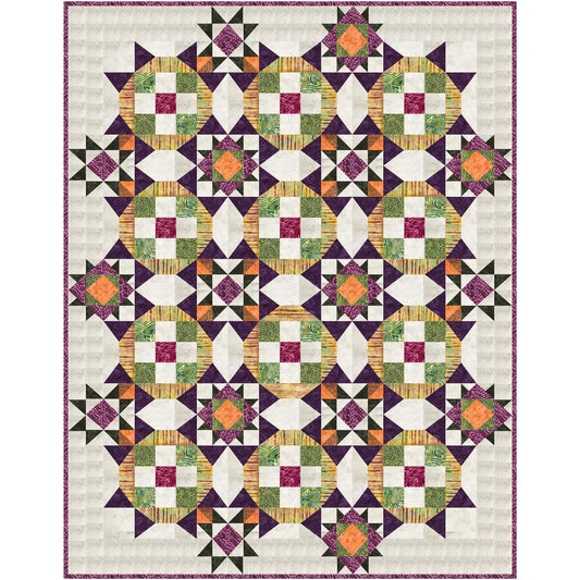 Carnivale No. 5 Quilt Pattern FHD-251 - Paper Pattern