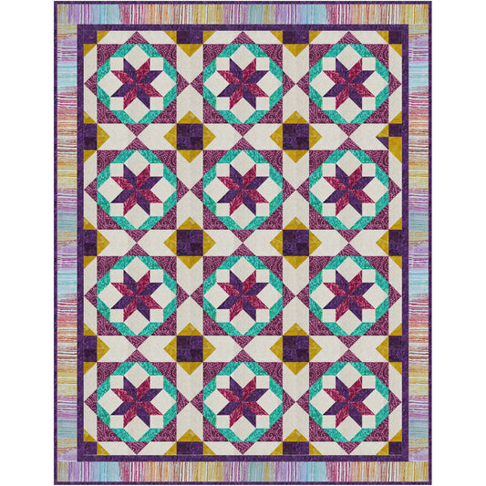 Tilt-A-Whirl Quilt FHD-253e - Downloadable Pattern