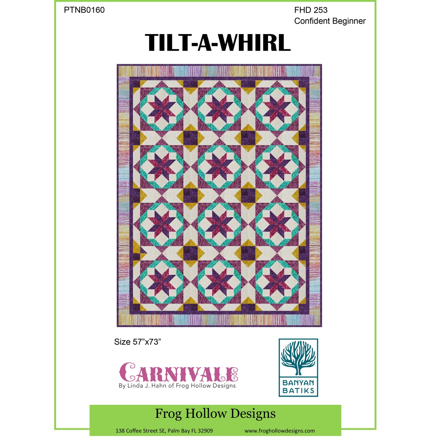 Tilt-A-Whirl Quilt Pattern FHD-253 - Paper Pattern