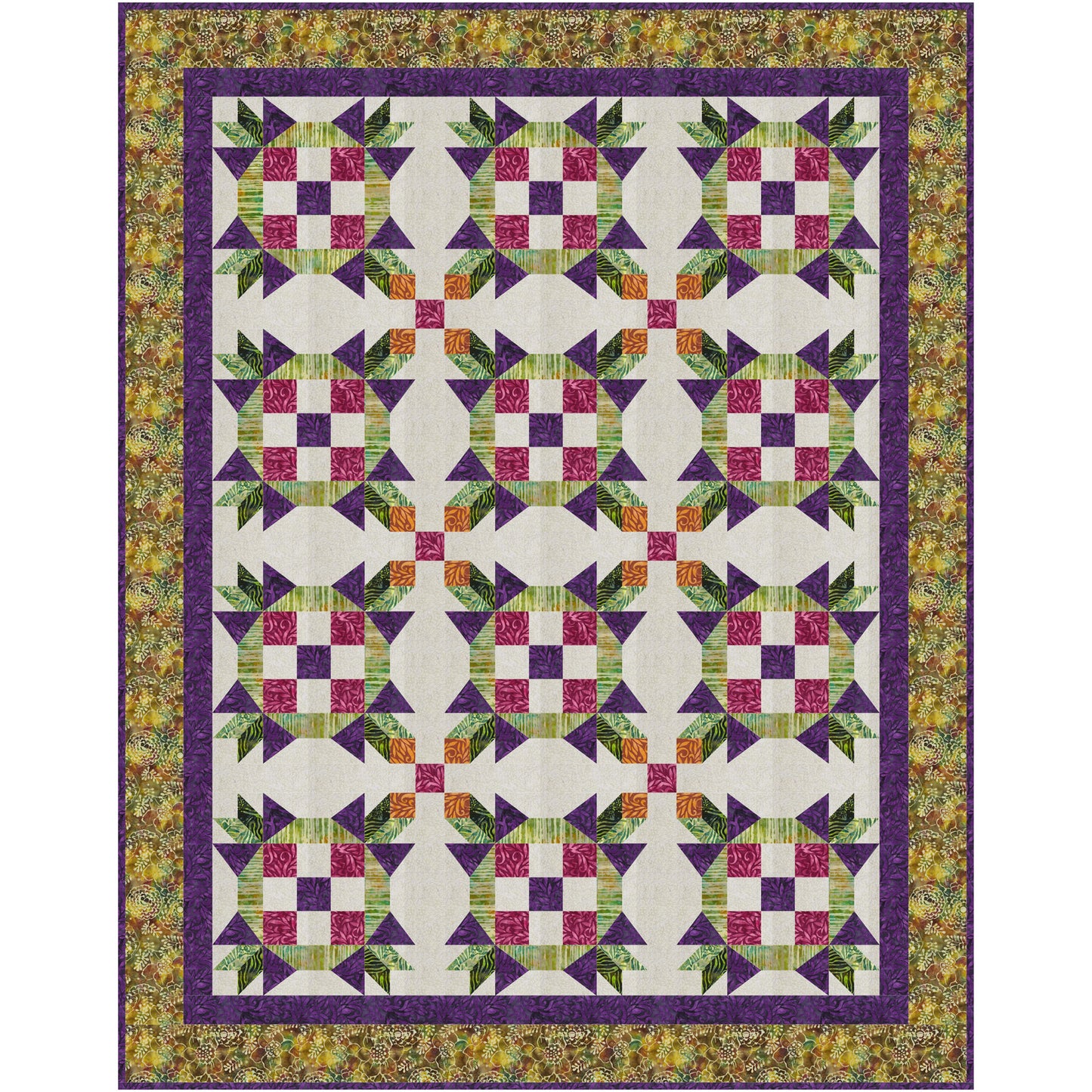 Ring Toss Quilt Pattern FHD-254 - Paper Pattern