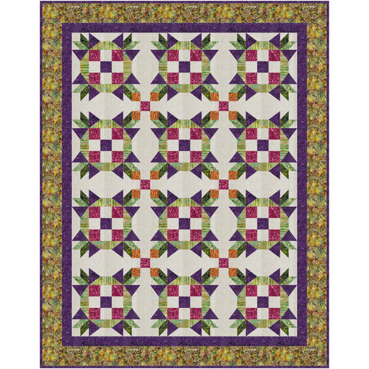 Ring Toss Quilt FHD-254e - Downloadable Pattern