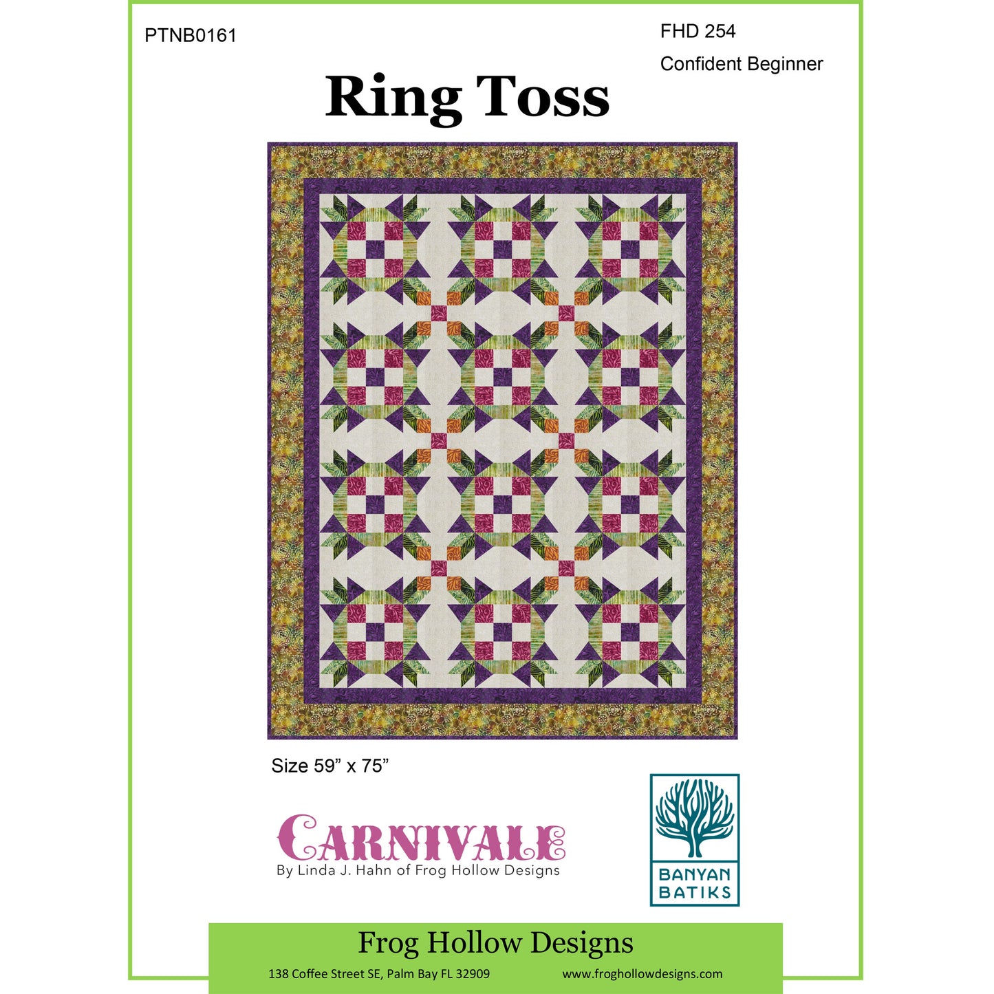 Ring Toss Quilt Pattern FHD-254 - Paper Pattern