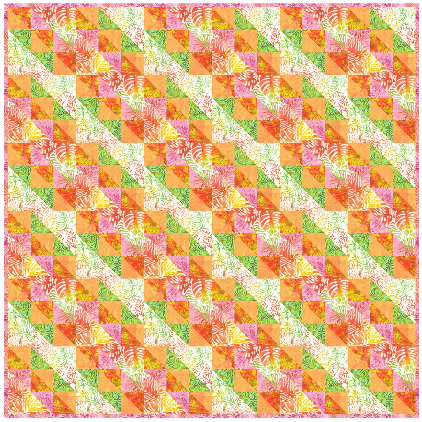 Tropical Tango Quilt Pattern FHD-300 - Paper Pattern