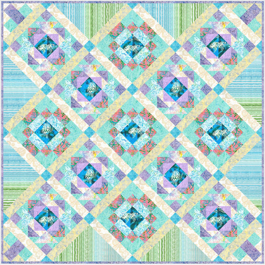 Beach Day Quilt FHD-304e - Downloadable Pattern