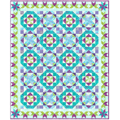 Purple Paradise Quilt FHD-320e - Downloadable Pattern