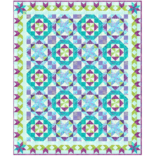 Purple Paradise Quilt FHD-320e - Downloadable Pattern