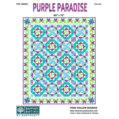 Purple Paradise Quilt Pattern FHD-320 - Paper Pattern