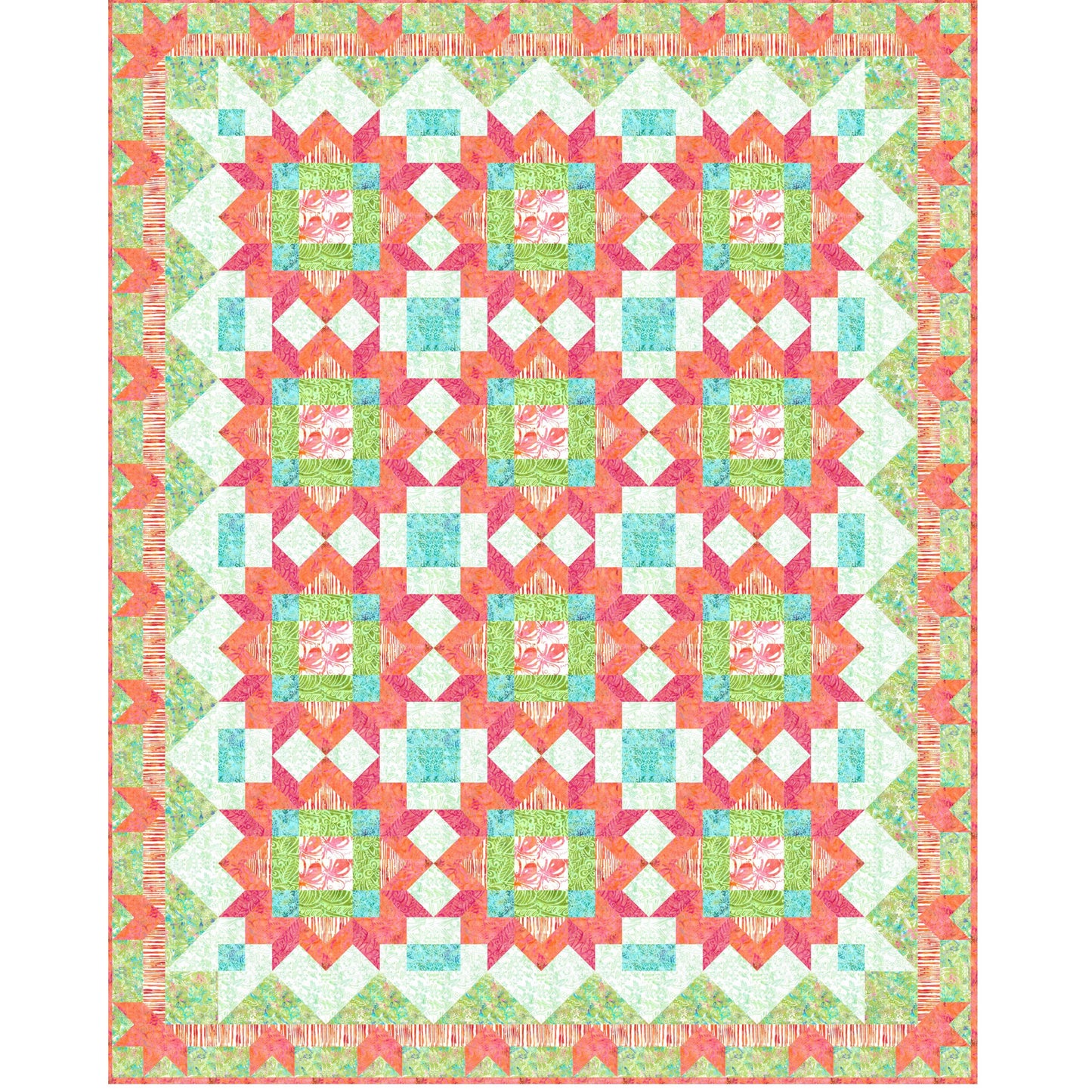 Tropical Paradise Quilt FHD-321e - Downloadable Pattern