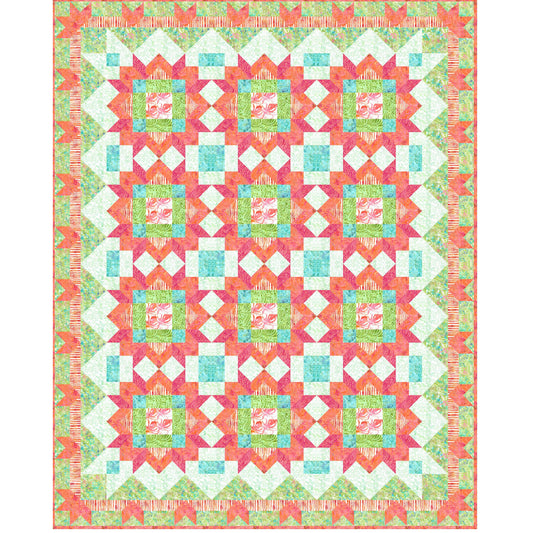 Tropical Paradise Quilt FHD-321e - Downloadable Pattern