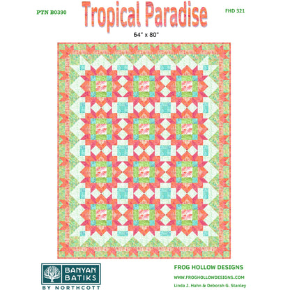 Tropical Paradise Quilt FHD-321e - Downloadable Pattern