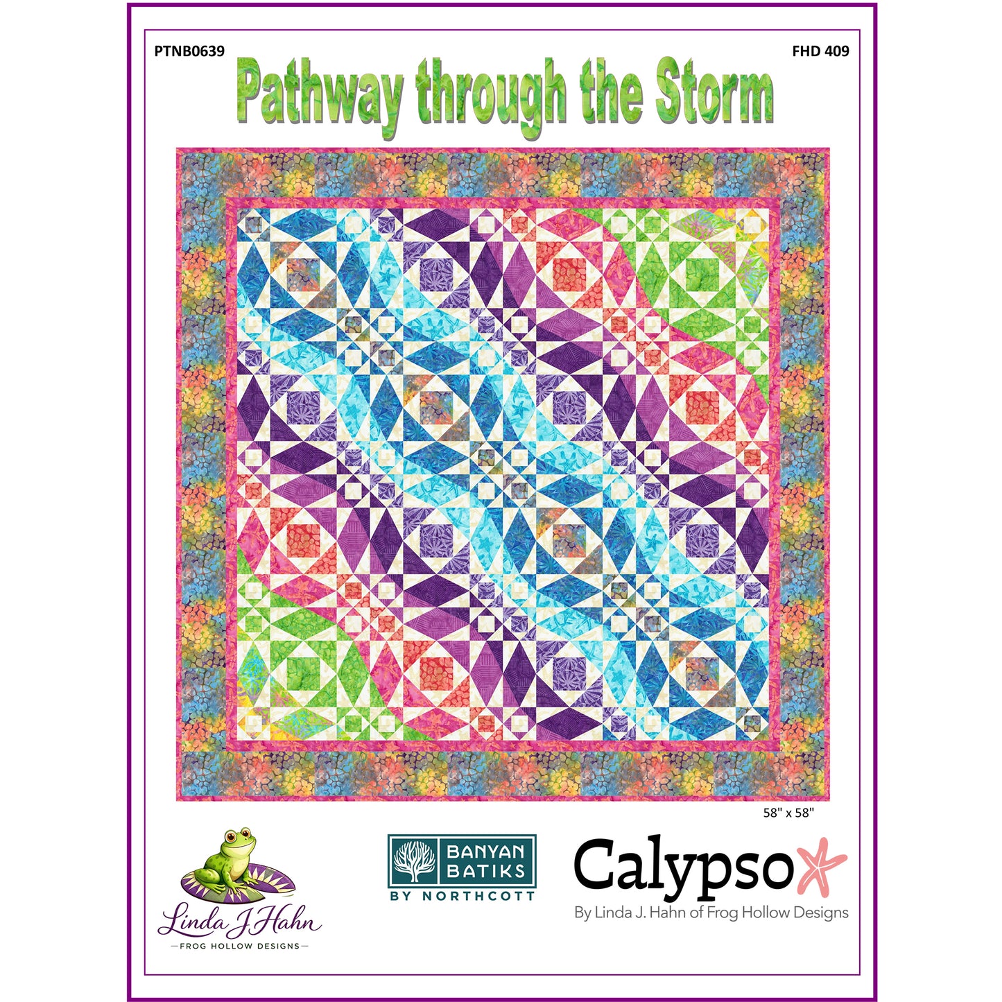 Pathway through the Storm Quilt Pattern FHD-409 - Paper Pattern