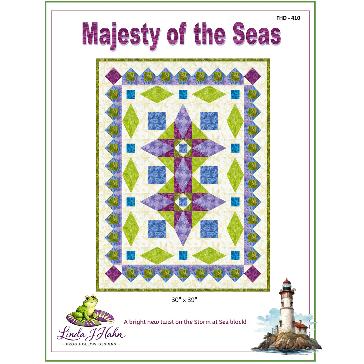 Majesty of the Seas Quilt Pattern FHD-410 - Paper Pattern